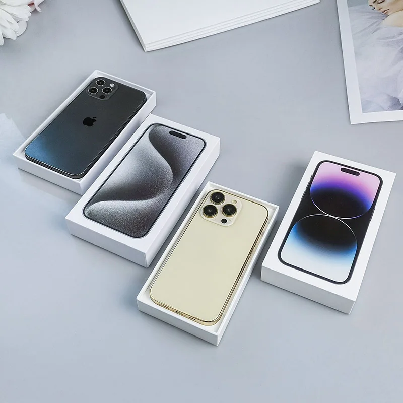 Cell Phone Boxes Mobile Phone Packaging For Iphone  Paper Box Customized 12 13 14 15 Pro Max