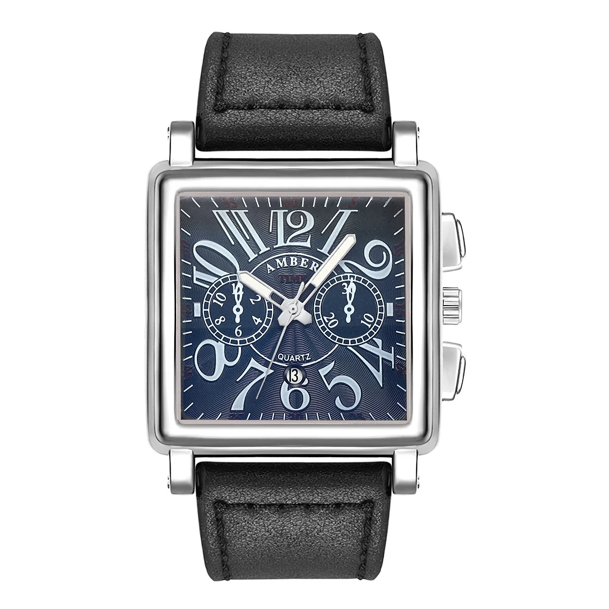 Изготовленные на заказ квадратные кожаные Наручные часы Oem Reloj, кварцевые повседневные часы с логотипом на заказ от производителя
