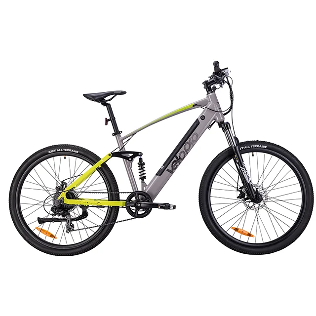 27.5' Alloy Material Mountain E-Bike 250W 36v With Brushless Rear Motor Derailleur 8 Speeds