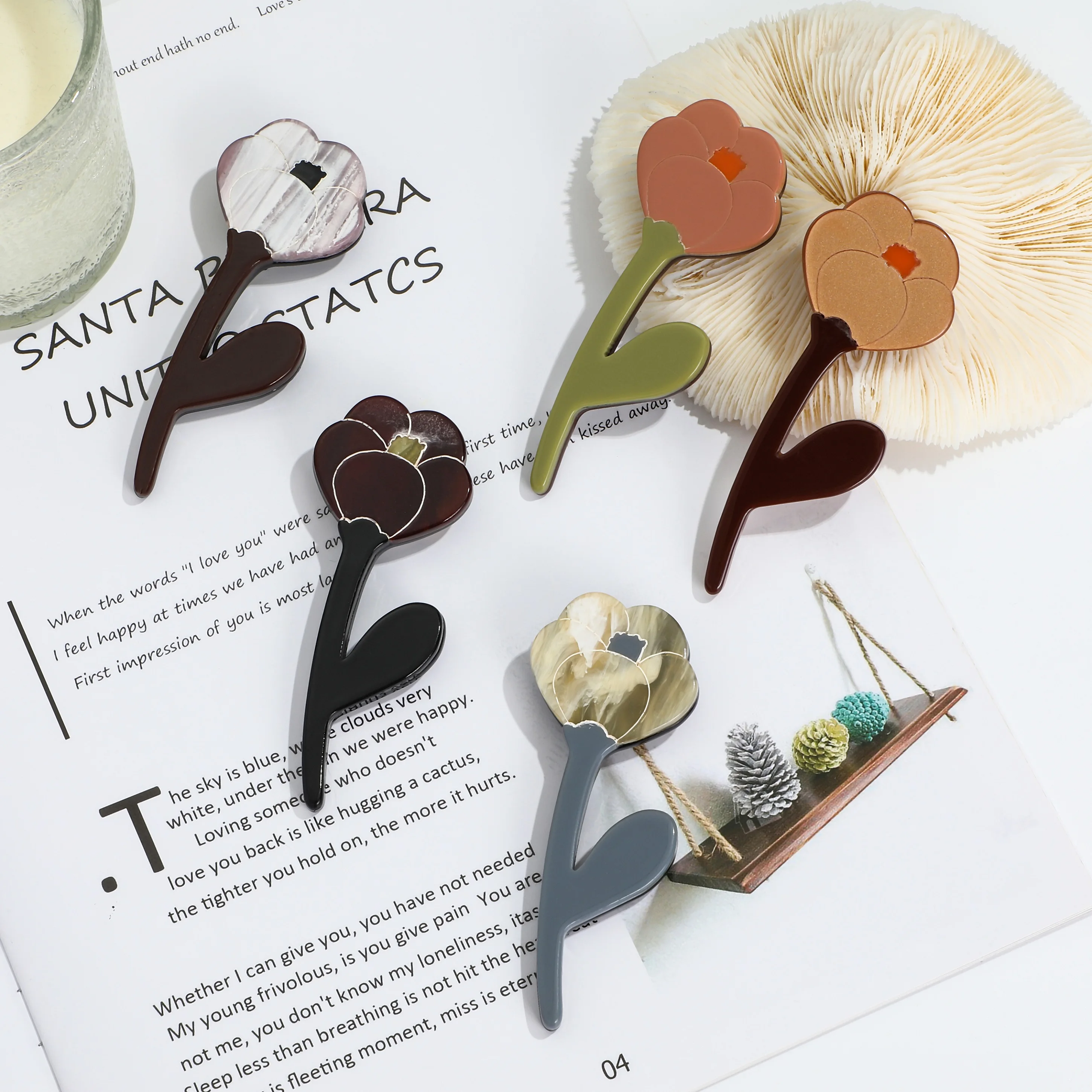 Mixed Shapes Crystal Rhinestone Brooches Brooch Flower Brooches