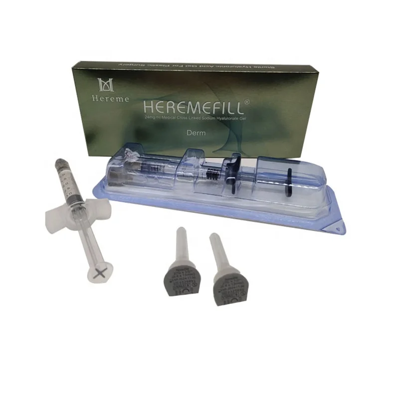 Heremefill hyaluronic acid whitening lips injection 1ml 2ml 5ml cido hialurnico gluteo inyectable facial dermal lip filler