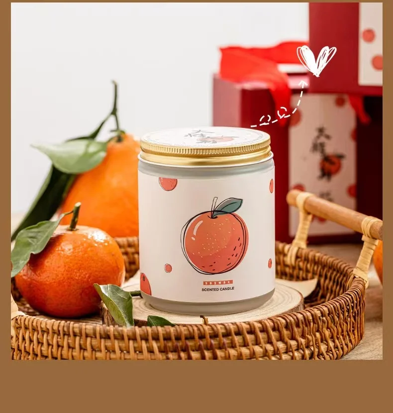 Home Decor Glass Jar Private Label Scented Candle Luxury Soy Wax Scented Candles Promotional Candle Gift Set for Festival