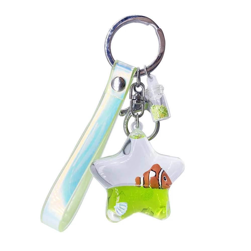 Backpack key phone decor gifts keychain accessories heart crystal star keychains