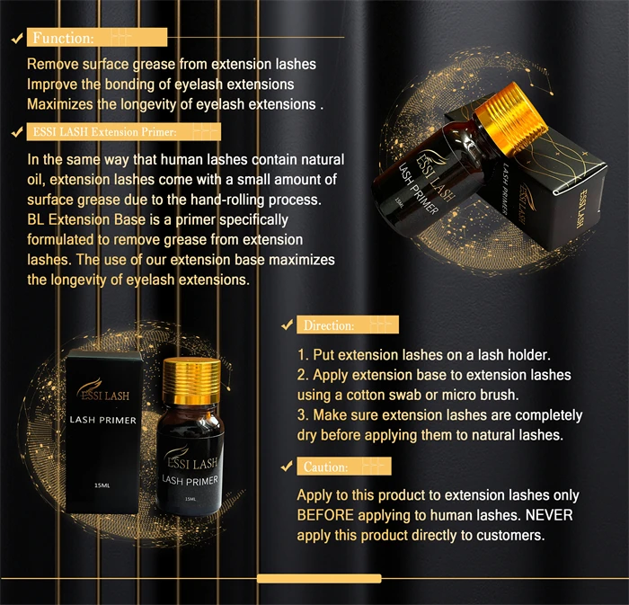 ESSI LASH Fast Dry Strong Private Label pesta as tray lashes Glue Remover Bonder Liquid 6 kit for eyelashes Extensions wholesale