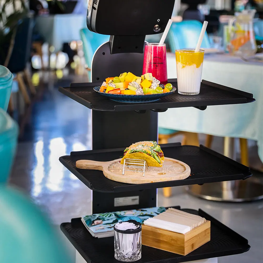 China Inquiry waitress Robot Humanoid Intelligent Kitchen Waiter Robot In Pizzeria