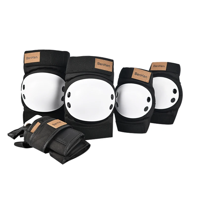 Benken Kids 6Pcs Skateboard Cycling Wrist Protector Guard Elbow Knee Pads Roller Skate Protective Gear Set