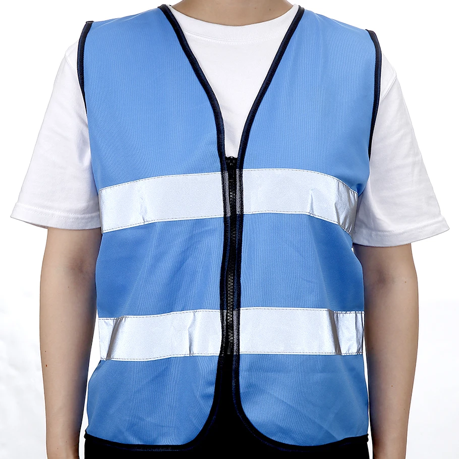Manufacturer Wholesale Blue safety security high visibility reflective vest