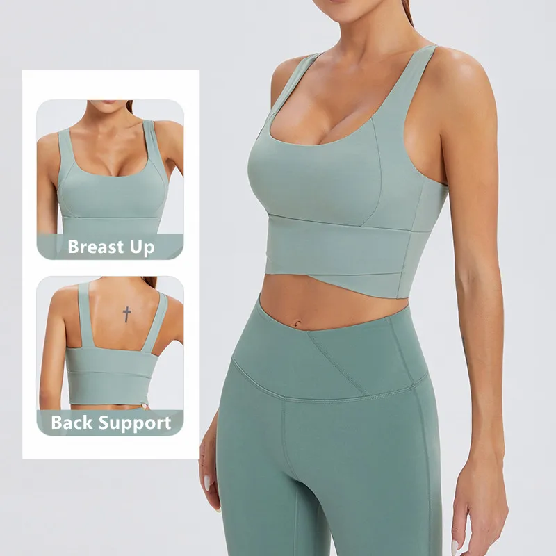 Great Quality Perfect Fit Comfy Quick Dry Plus Size Fascia Fitness Yoga Sports Bra For Women With Big Breast