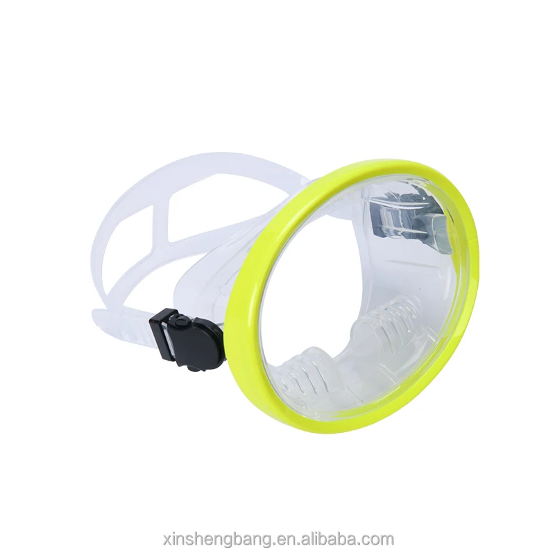 Flexible elastic liquid silicone VIEWUNOBSTRUCTED DIVING VIEWING Dive Frameless Oval Free Diving Mask