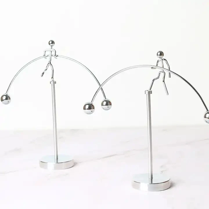 New Home Educational Pendulum Newton Cradle Balance Ball Tumbler Desk Toy Metal Balance Ball Toys