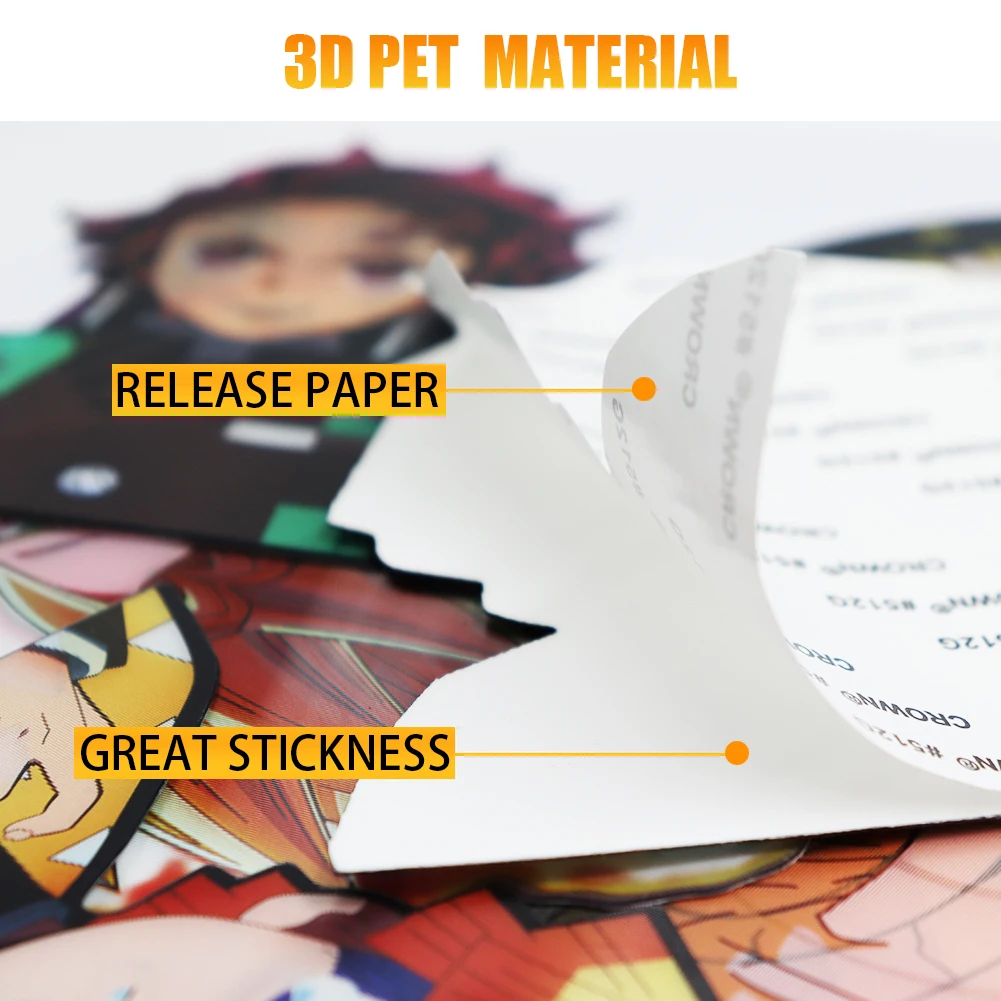 Waterproof Sexy Hot Girl Decals 3D Motion Sticker Waifu Decal Lenticular 3D Stickers Anime for Car Laptop Refrigerator