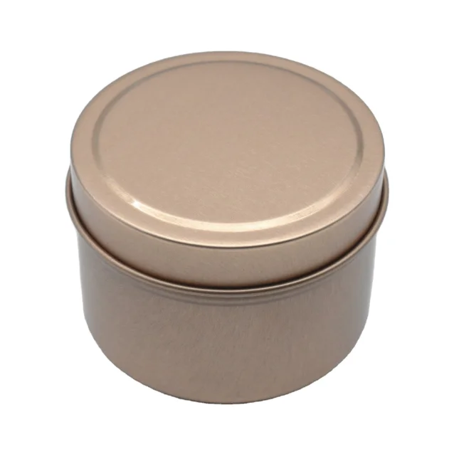 Custom printed coffee tea round cookie biscuit metal gift packing tin box