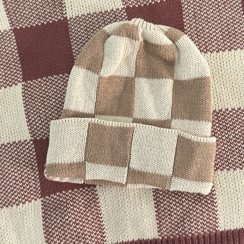 Customization Pattern Color Cotton Hand Knitted Beanies for Newborn to Toddler Boys and Girls Infant Pom Pom Hats For Winter