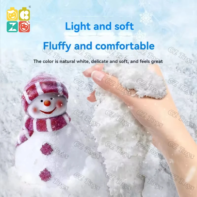 Factory prices Christmas gift Simulated Snow Play set for Kids Toy Animals Sand Castle Toys for Beach Winter Snow Toys