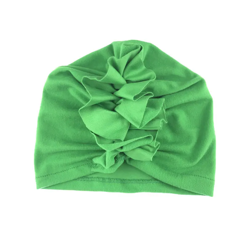  Newborn Baby Solid Color Tuban Hat Children Fashion Headwear Hair