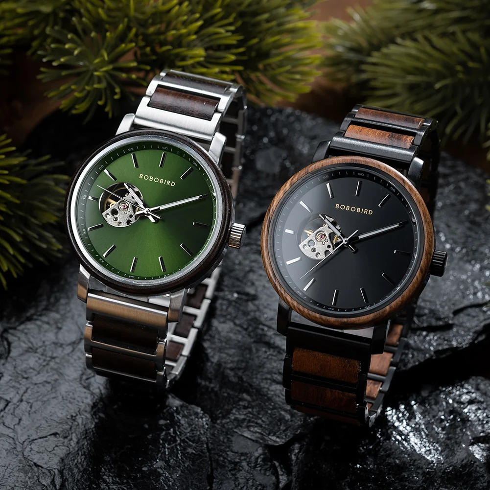 BOBOBIRD Customized eco-friendly personalized style luxury custom logo oem mechanical watch