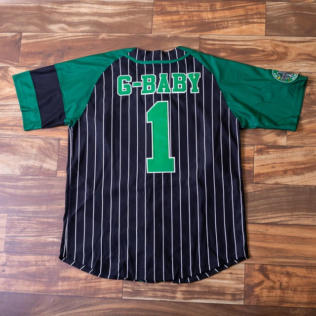 Wholesale Jarius G-Baby Evans #1 Kekambas Hardball Baseball Jersey Movie Jerseys Stitched S-3XL