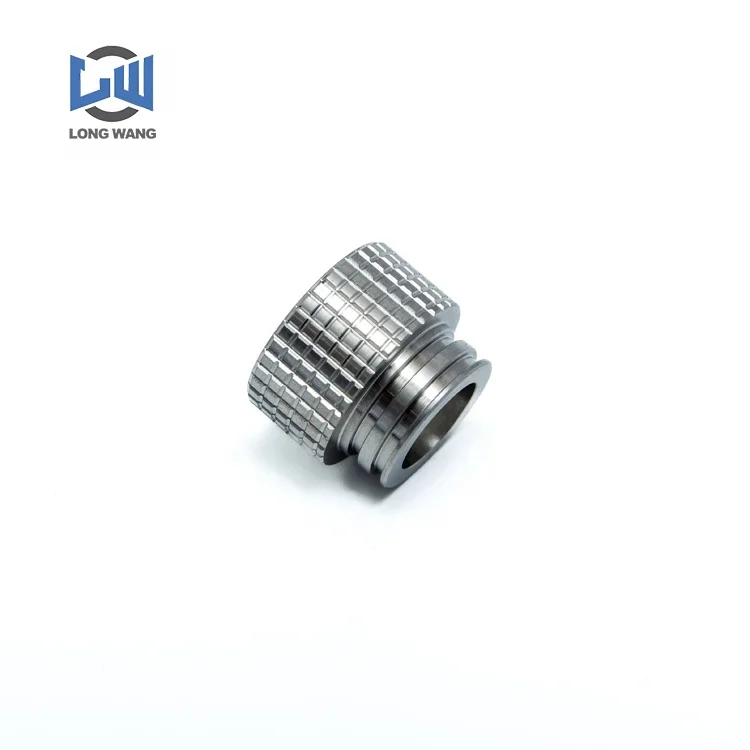 Custom High Precision Parts Aluminum CNC Knurled Aluminum Alloy Machining Milling Turning Top Flat Cap Knurled Nut Accessories