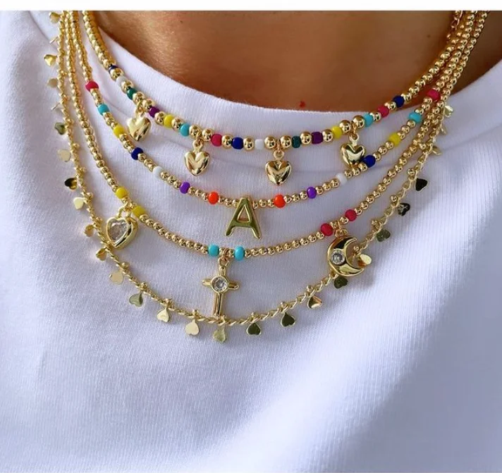 European Religious Jewelry Gold Virgin Mary Pendant Chain Necklace For Women