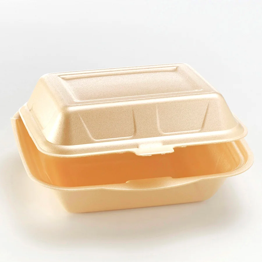 High Quality XPS Superskin Beige Plastic Pulp Lunchbox Eco-Friendly German Brand Food Packaging Cake Salad Small Bowls Plates