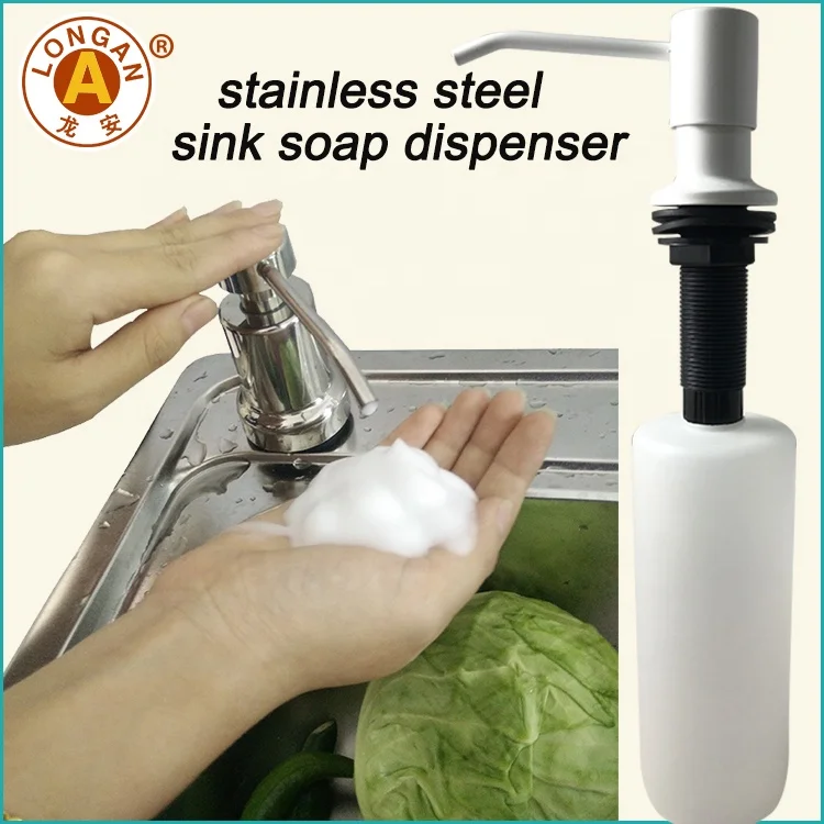 Kitchen Products Foam Lotion Hand Soap Packaging Satin Sink Foam Soap Dispenser Bottle With Metal Pump Factory China