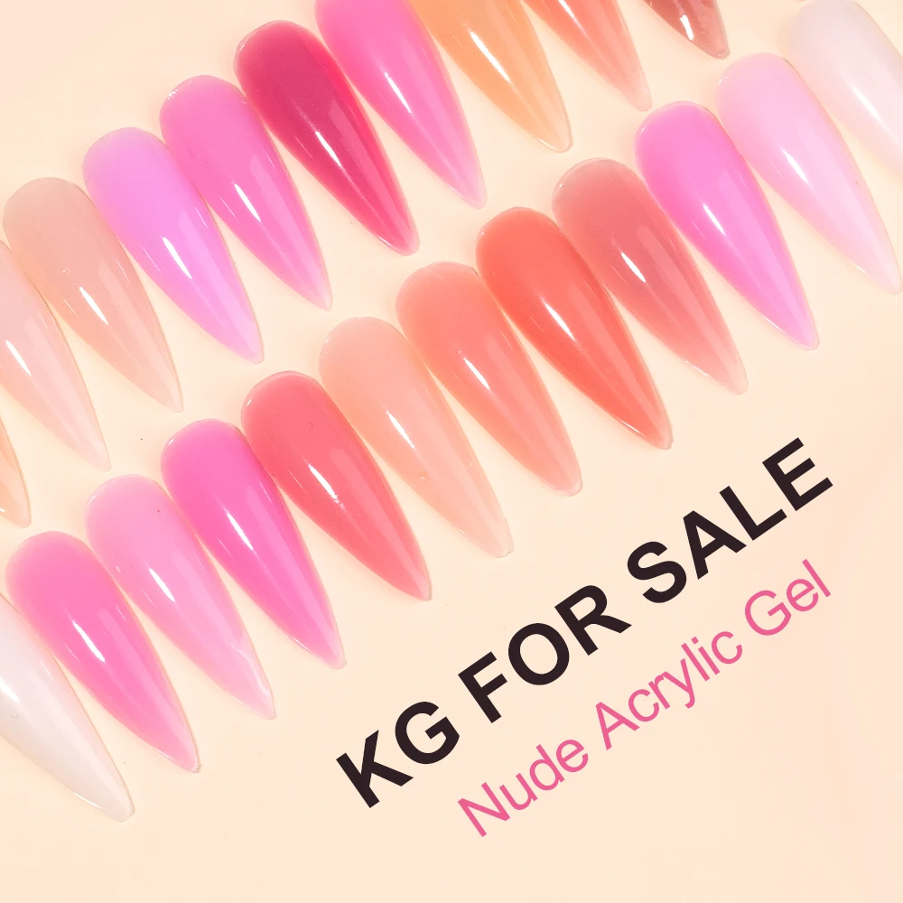 Private Label Nude Acrylic Nail Gel Custom Colors Uv Nail Extension Gels1kg Nude Acrylic Gel