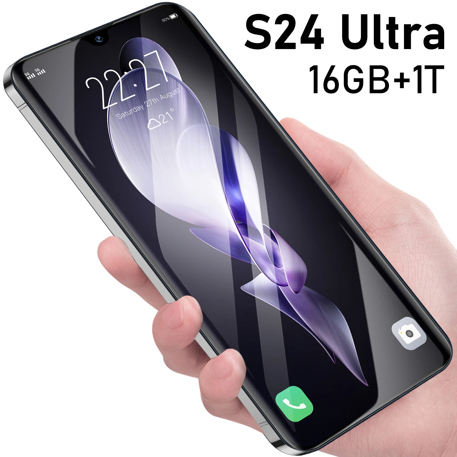 Оригинальный сотовый телефон S24 + Ультра 16 ГБ 512 смартфон 7 дюймов разблокированная двойная карта 5G телефоны Android 13