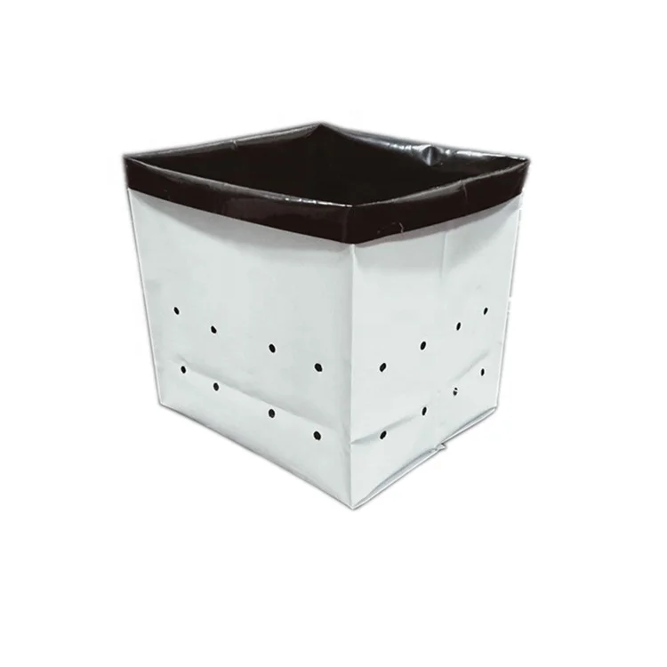 Hydroponics Plastic PE Poly Grow Bag with Bottom Hole Plant Pot Vegetables Nursery Bags Home Garden Accessory