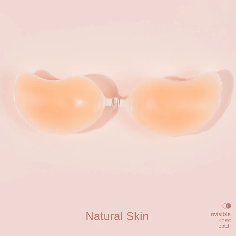 silicone bra Gather Strapless Underwear Thin Bra Waterproof Wedding Dress Breast Patch Silicone Chest