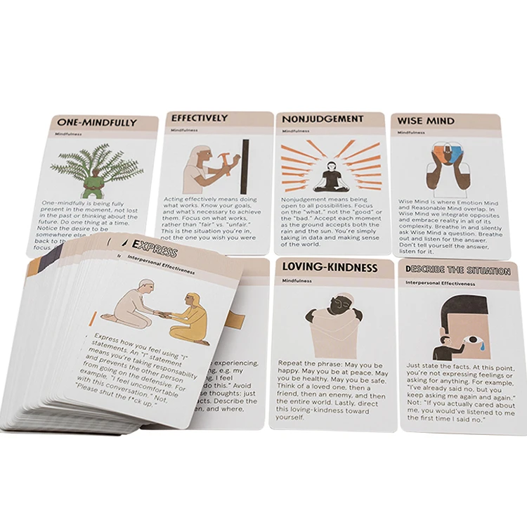 Custom Printing Service Blank Dare Or Drinking Playing Game Flash Card Deck