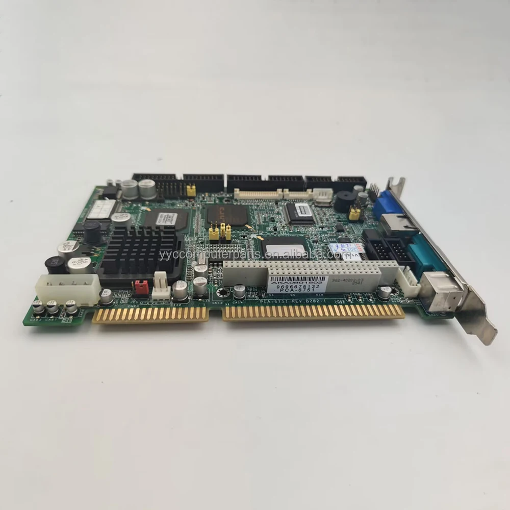 PCA-6751 REV.B202-1 For Advantech Industrial Motherboard PCA-6751 REV B2 Half-length ISA Card