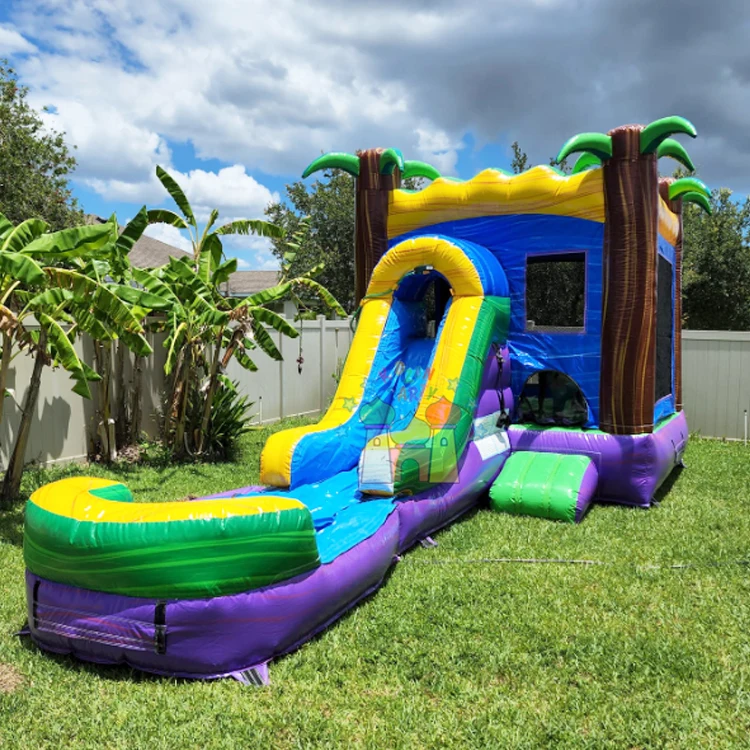 Party air bouncer inflatable trampoline commercial kids bouncing castle bounce house for adults water slide