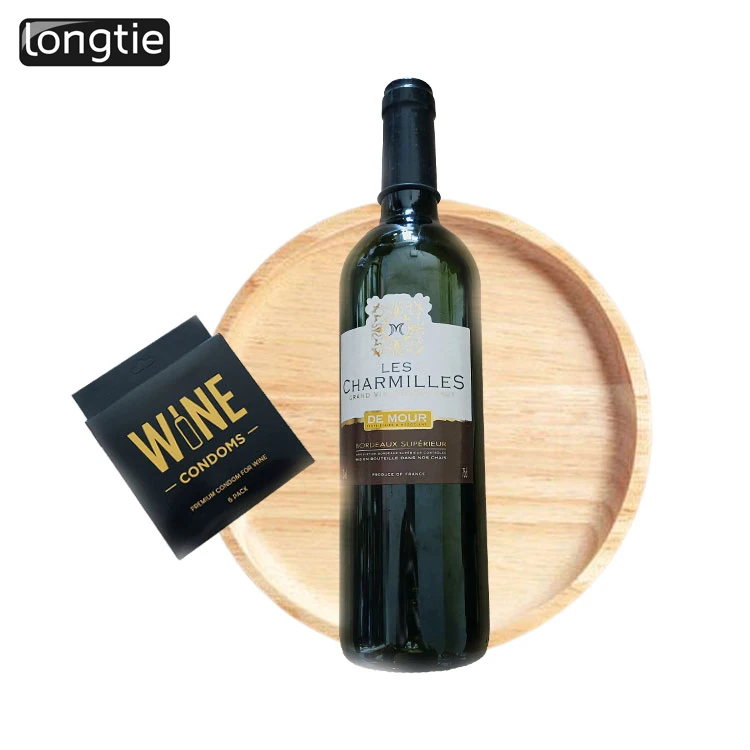 Customized color wine condom red black condom protector condom