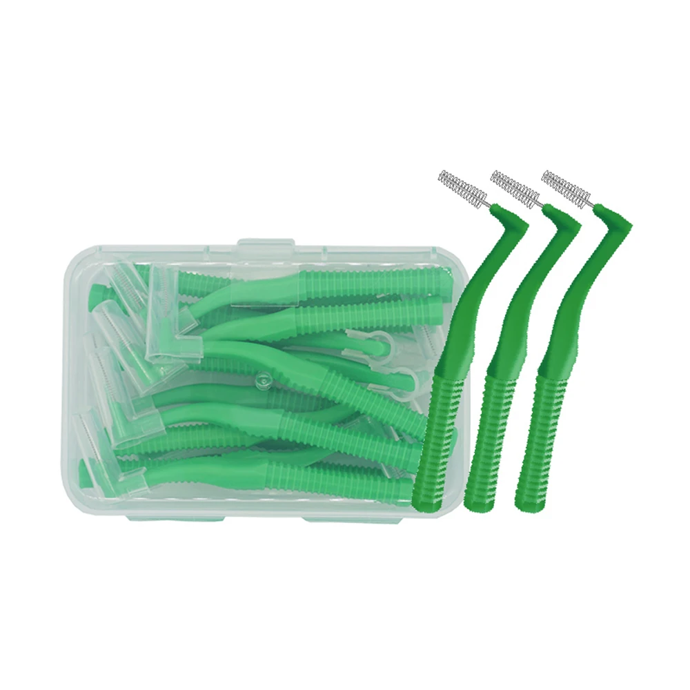 Лидер продаж, межзубная щетка, пластиковый производитель, L-образные ортодонтические скобы, фабричные стоматологические рекламные подарки, 160 шт., 0,8 мм