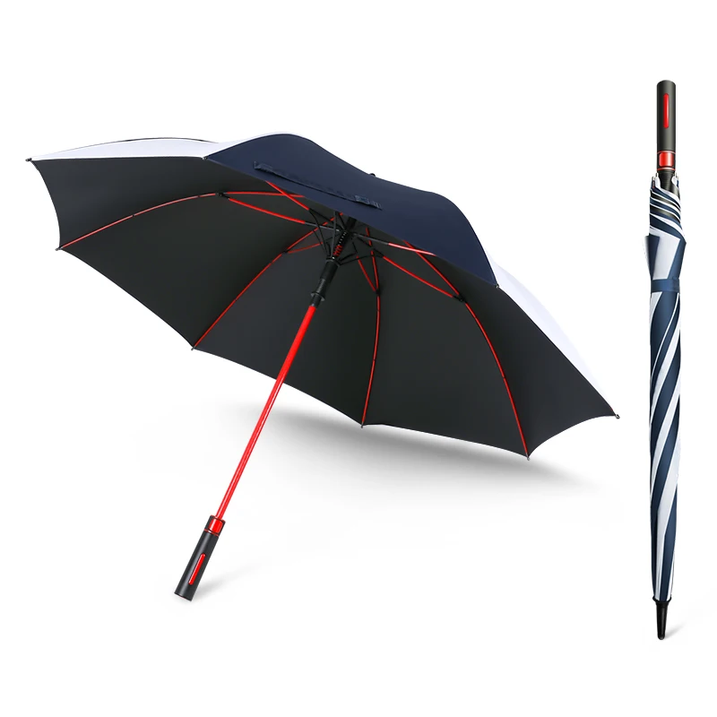 2022 OEM and ODM 30 Inch 8 Rib  Golf Umbrella  Wind- Proof Waterproof Straight Umbrella