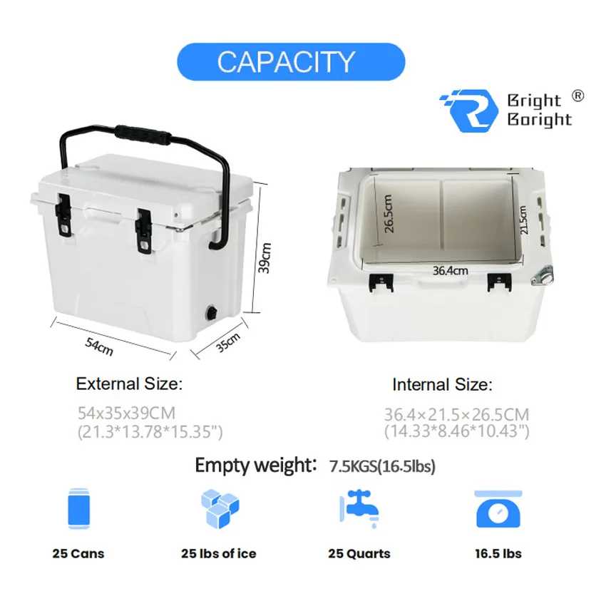 wholesale Outdoor rotomolded beer standing ice chest plastic insulated fish containers