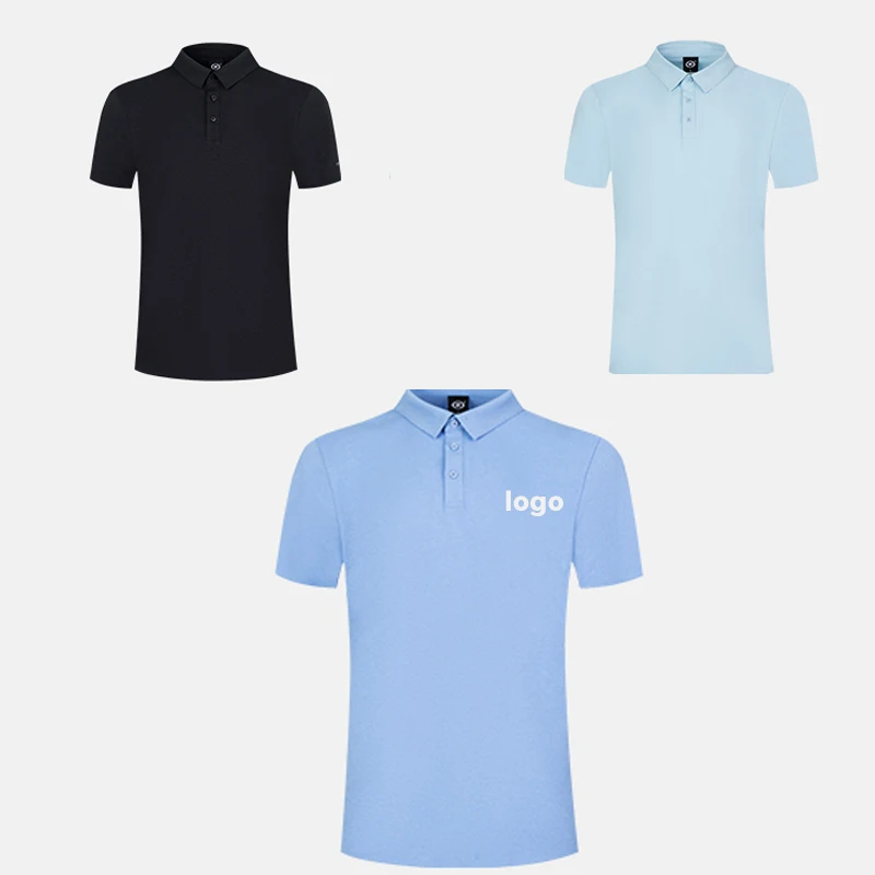 Polyester OEM manufacture wholesale customized your own design quick dry breathable solid color golf polo shirt for men