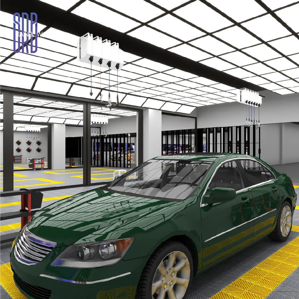Custom Design Led Hexagonal Studio Clothing Store Whole Store Output Plan For Car Beauty Car Care Shop