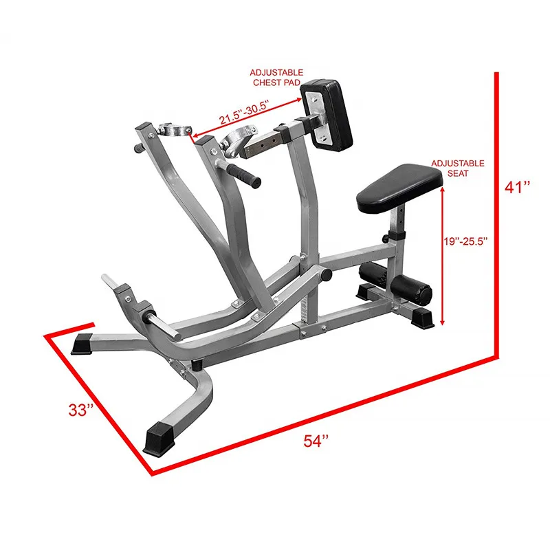 Doublewin Fitness Seated Row Machine Heavy Duty Multi-function Training Machine