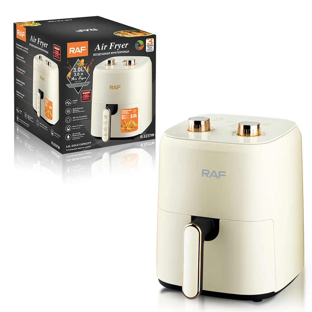 RAF Air Fryer For Kitchen Oil-free Low Fat No-turn Surface Healthy Pattern 360° Cyclic Heating Air Fryer