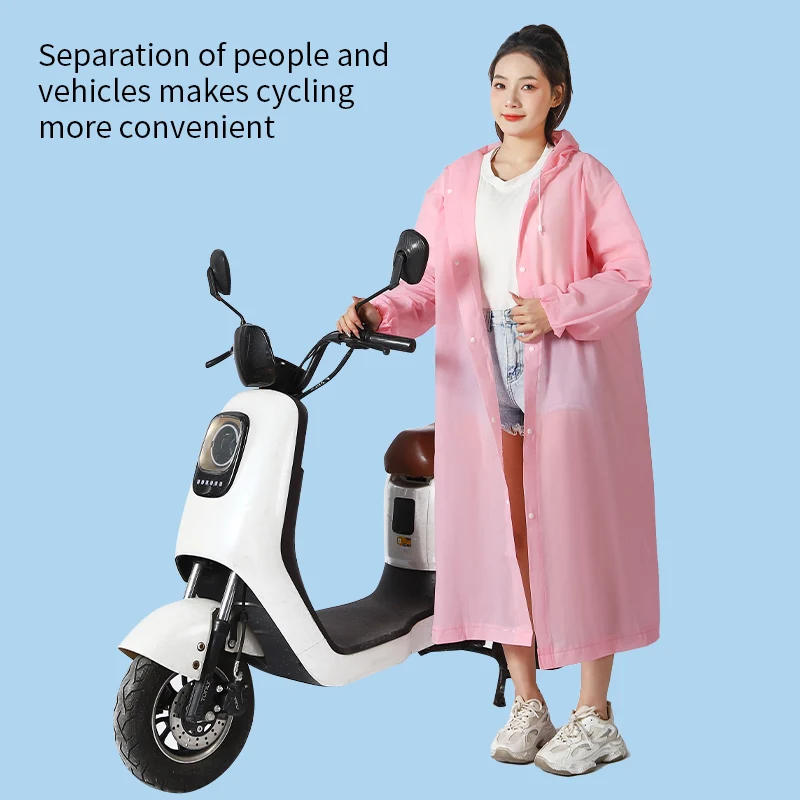 Direct Manufacturer Reusable Emergency Rain Coat  Long Eva Plastic Raincoat Waterproof