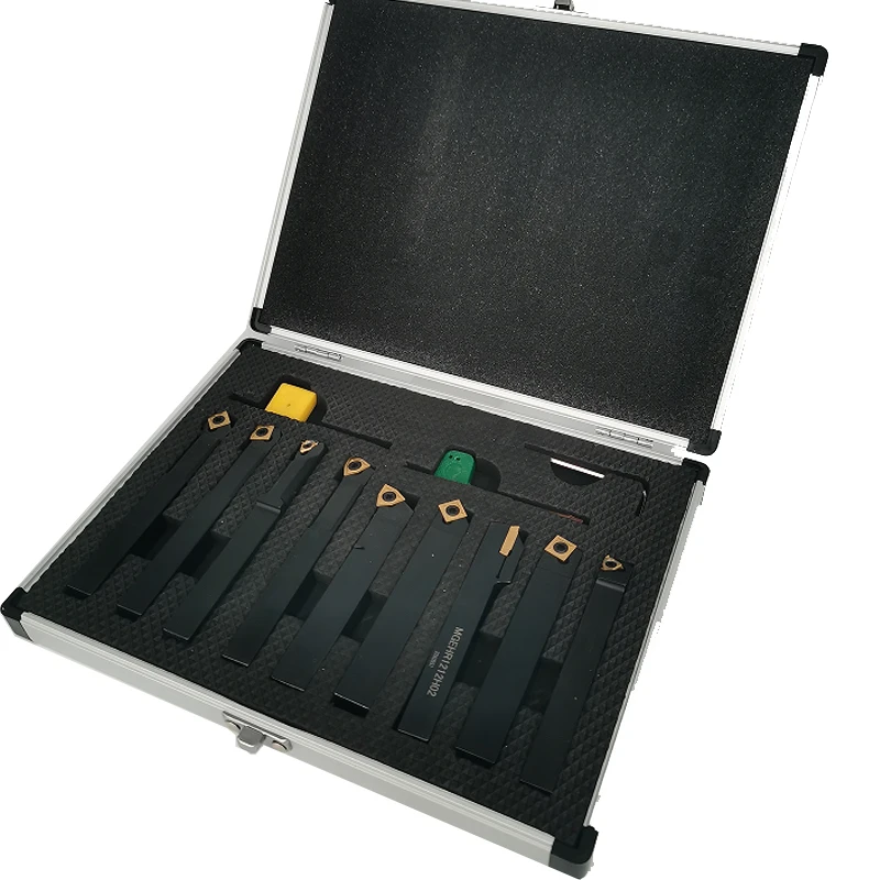 Wholesale 12mm Turning Threading Grooving Boring Bar Set 9pcs Indexable Tool for CNC Machining