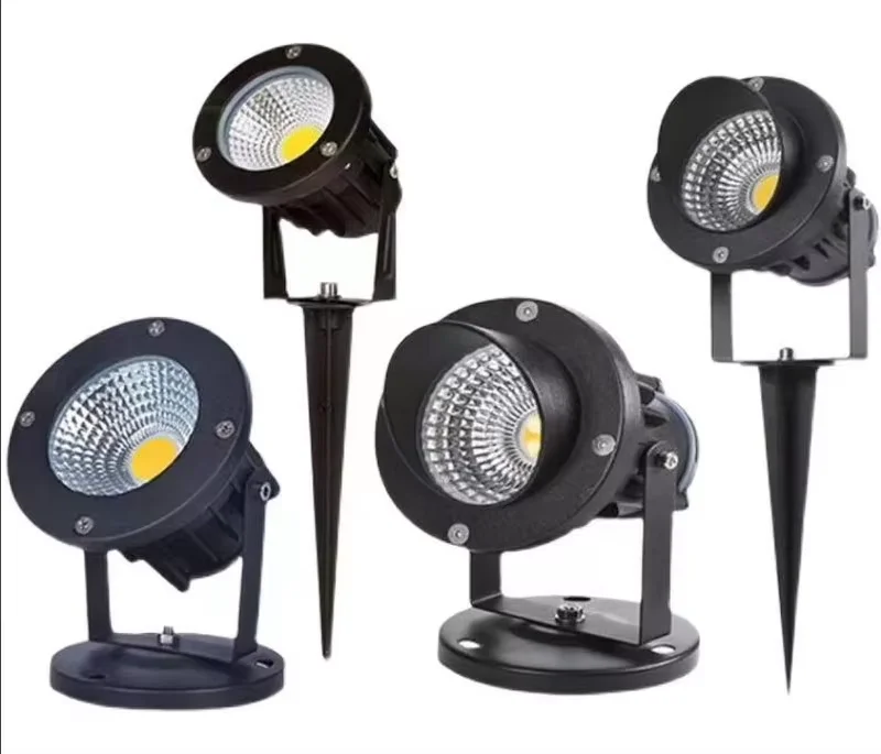 Waterproof spotlights outdoor garden park  spotlight screen wall pillar lights lawn COB lighting trees