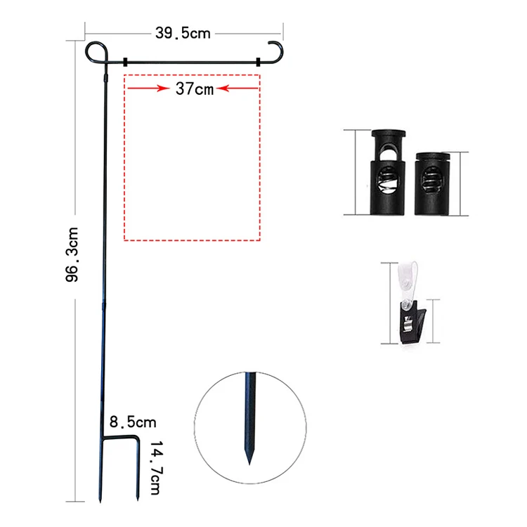 FlagsPrint Cheap Burap Easter Christmas Celebration Seasonal Sublimation Garden Flags / Garden Flag Pole Stand
