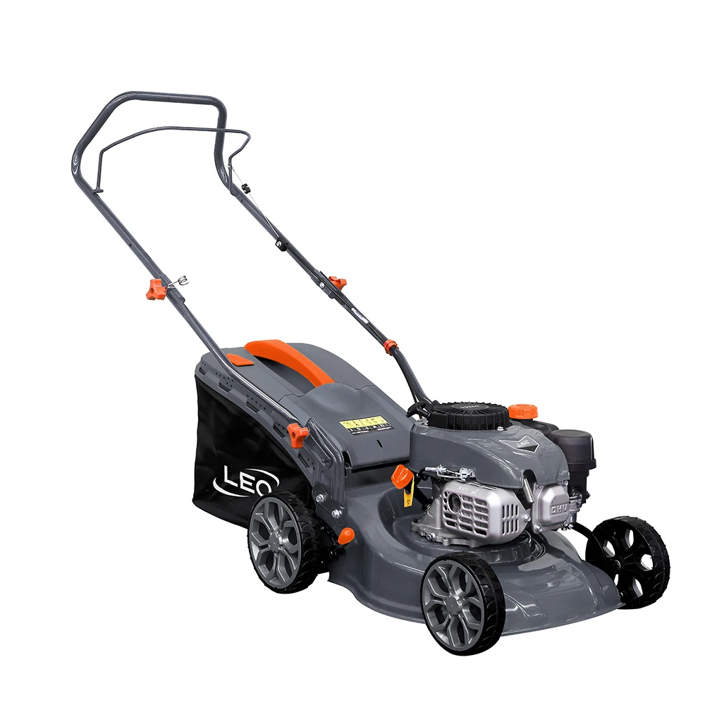 LEO LM40-L(NP130) gasoline grass mower portable 132cc four-stroke  petrol red lawn mower