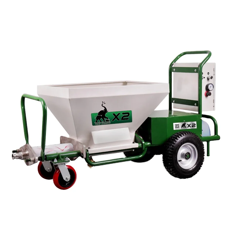 Wall Mortar Spraying Rendering Machine Construction without Mixer Pump 25-35l/min 153*60*85cm 4kw,380v Provided Yanxiang CN;JIA