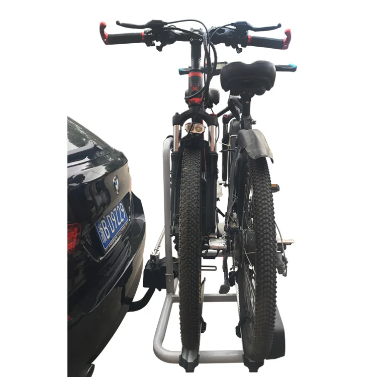 Steel Tow Bar Rear Mounted E Bike Rack for 2 E Bike