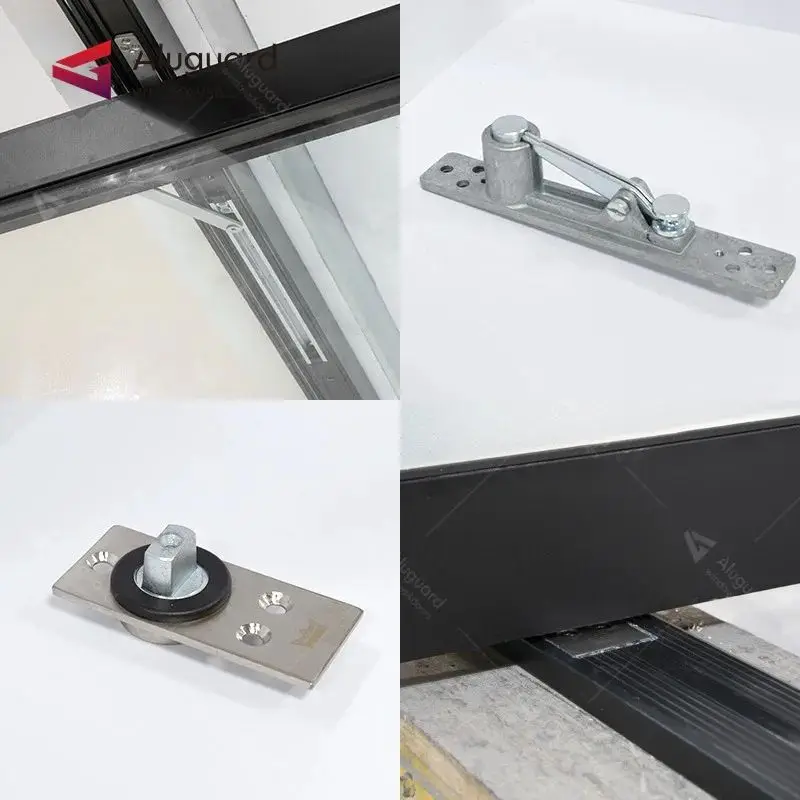 Customized aluminium frame glass clean room door front for home exterior American steel french door