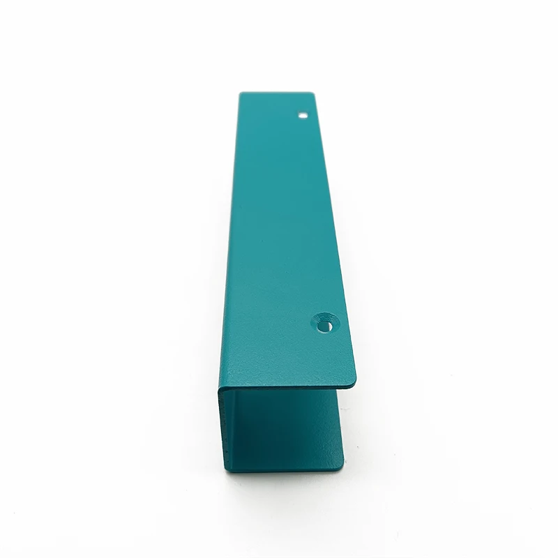 Custom  Sheet Metal Bending Laser Cut Service Sandblasting Blue Color Anodized Metal Enclosure Sheet Metal Fabrication