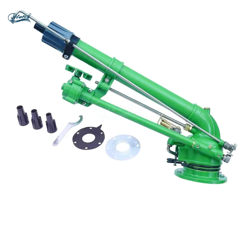 Titans 65M Rain Gun Sprinkler Long Range 360 Degree Gear Drive Metal Construction for Efficient Farm & Garden Irrigation